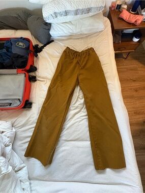 KOTN Ochre Drawstring Wide-Leg Trousers